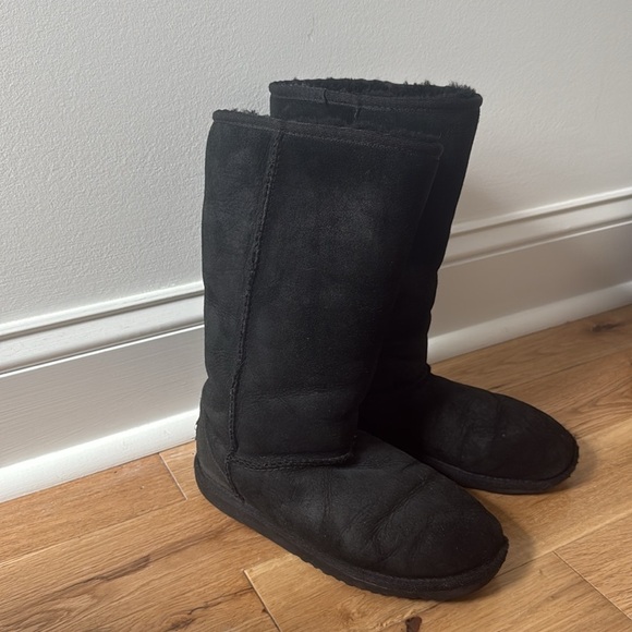 UGG Classic Black Tall Boots - Picture 2 of 4